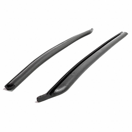Rear Roll-Up Quarter Window Seals for 2-Door Hardtops and Convertibles. Made with a steel core stiff